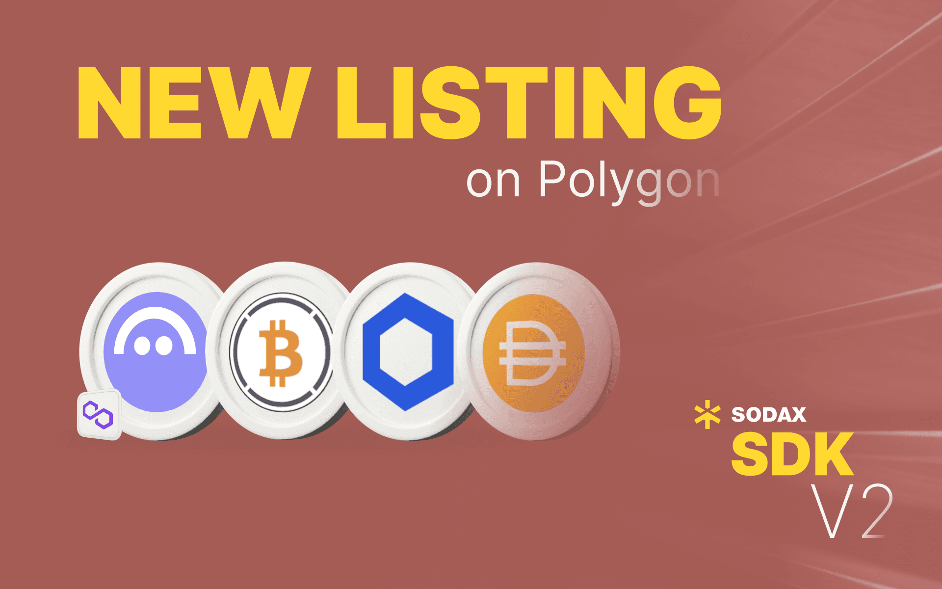 SODAX SDK now supports AAVE, LINK, DAI and more on Polygon